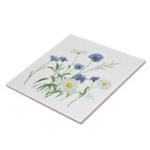 Carreau Fleurs, fleurs de printemps, marguerites  (Côté)