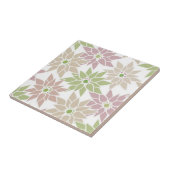 Carreau Fleurs florales Abstraites dessin motif romantique (Côté)