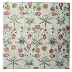 Carreau Fleurs florales vintages William Morris Daisy