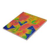 Carreau fleurs fluorescentes (Côté)