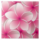 Carreau Fleurs frangipaniennes lumineuses (Devant)