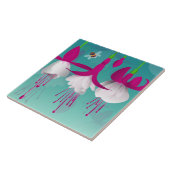 Carreau Fleurs Fuchsia (Côté)