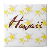 Carreau Fleurs Hawaii Plumeria (Devant)