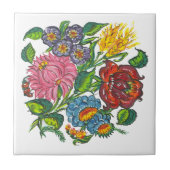 Carreau Fleurs hongroises (Devant)
