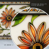 Carreau Fleurs intempestives Art Nouveau