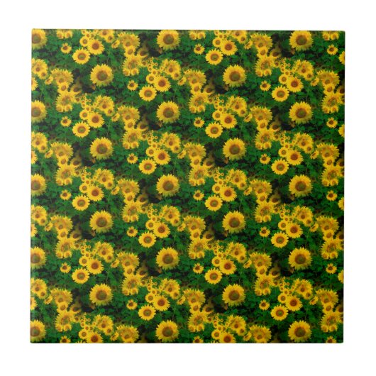 Carreau fleurs jaunes (Devant)