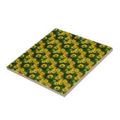 Carreau fleurs jaunes (Côté)