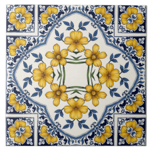 Carreau Fleurs jaunes 2