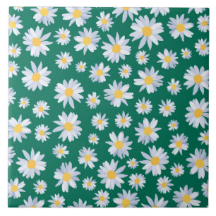 Carreau Fleurs marguerites blanches de classe design botan