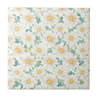 Carreau Fleurs marguerites florales