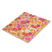 Carreau Fleurs mignonnes motif (Côté)