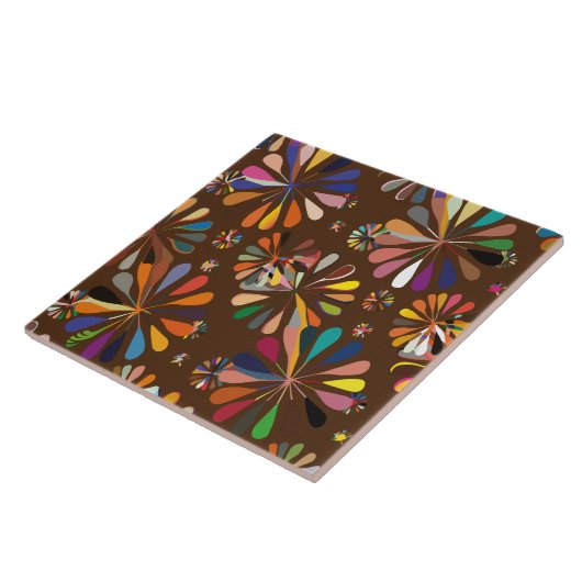 Carreau Fleurs multicolores mignonnes (Côté)