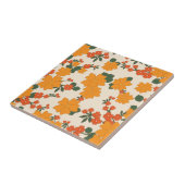 Carreau Fleurs Oranges, Motif Floral, Motif De Fleurs (Côté)