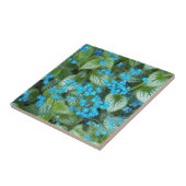 Carreau Fleurs Petit Bleu Brunnera Floral (Côté)