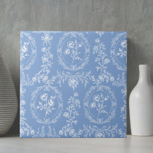 Carreau Fleurs Rococo Vintage Motif Floral