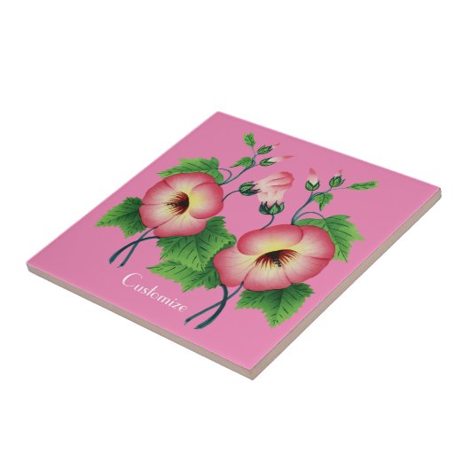 Carreau Fleurs rose pâle Thunder_Cove (Côté)