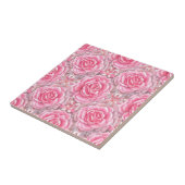 Carreau Fleurs Roses à motifs floraux (Côté)