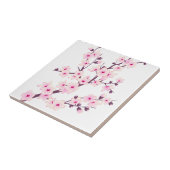 Carreau Fleurs roses de cerisier Fleurs roses et blanches (Côté)