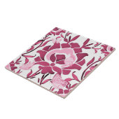 Carreau Fleurs roses, tuiles turques, iznik, (Côté)