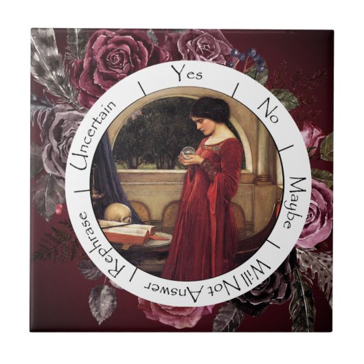 Carreau Fleurs rouges et noires dégradantes Pendulum (Devant)