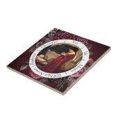 Carreau Fleurs rouges et noires dégradantes Pendulum (Côté)