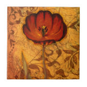 Carreau Fleurs rouges I (Devant)