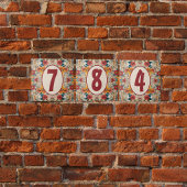 Carreau Fleurs rustiques colorées personnalisables