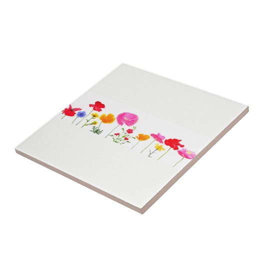 Carreau fleurs sauvages (Côté)