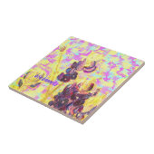 Carreau fleurs sauvages bluebonnet en haut (Côté)