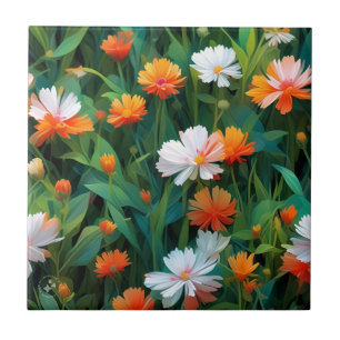 Carreau Fleurs sauvages dans le champ-20632