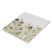 Carreau Fleurs sauvages d'automne - Terre automne fleurs f (Côté)