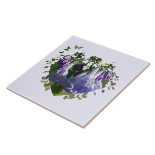 Carreau Fleurs sauvages de jacinthes des bois de Virginie