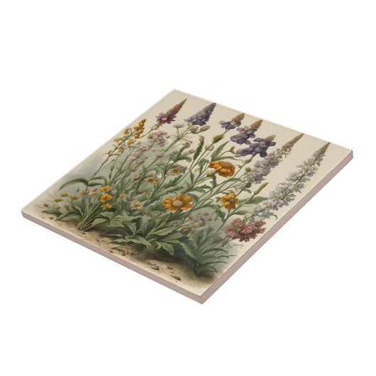 Carreau Fleurs sauvages vintages (Côté)