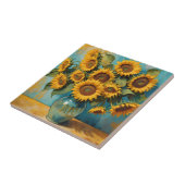 Carreau Fleurs solaires d'été (Côté)