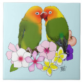 Carreau Fleurs tropicales Inséparables (Devant)