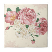 Carreau Fleurs vintages élégantes (Devant)