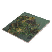 Carreau Fleurs vintages Van Gogh Panier de Pansies (Côté)