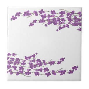 Carreau Fleurs Violettes