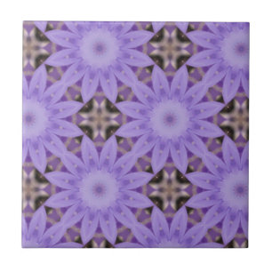 Carreau Fleurs violettes