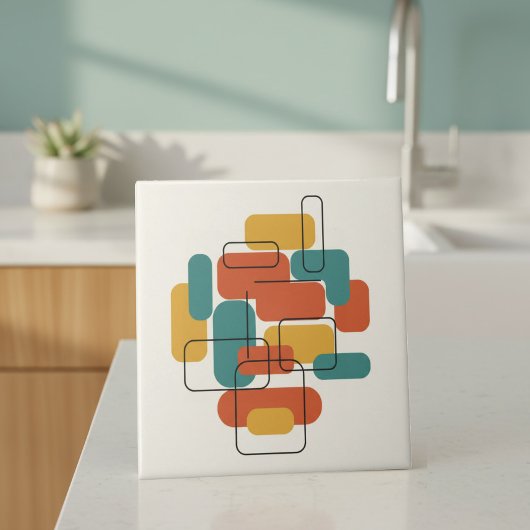 Carreau Floating Rectangles Abstract MCM #5 ID1224