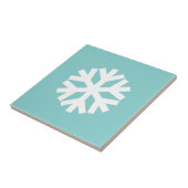 Carreau Flocon de neige bleu (Côté)