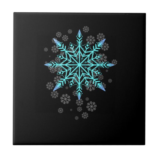 Carreau Flocon de neige rétro pour femmes (Devant)