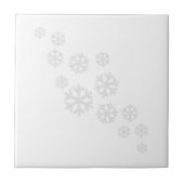 Carreau Flocons de neige blancs (Devant)