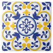 Carreau Floraison méditerranéenne (Devant)