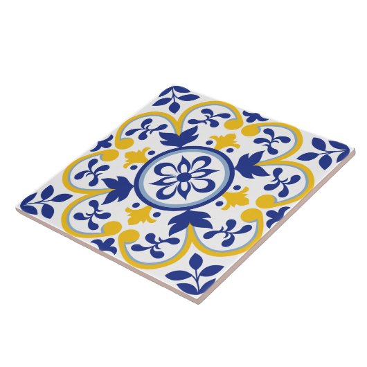 Carreau Floraison méditerranéenne (Côté)