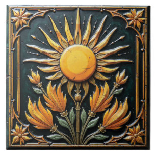 Carreau Floraison solaire