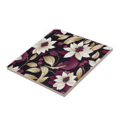 Carreau Floral Art Déco En Bourgogne (Côté)