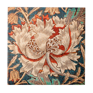 Carreau floral Arts & Crafts de William Morris Chè