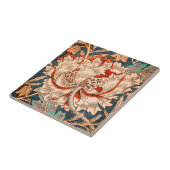 Carreau floral Arts & Crafts de William Morris Chè (Côté)