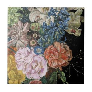 Carreau Floral baroque - Bouquet
